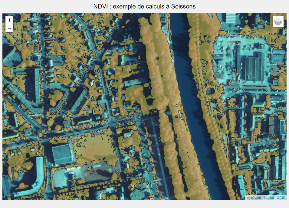 NDVI : exemple Soissons